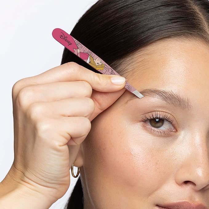 Tweezerman Aurora Slant Tweezer - Eyebrow Tweezers for Women and Men