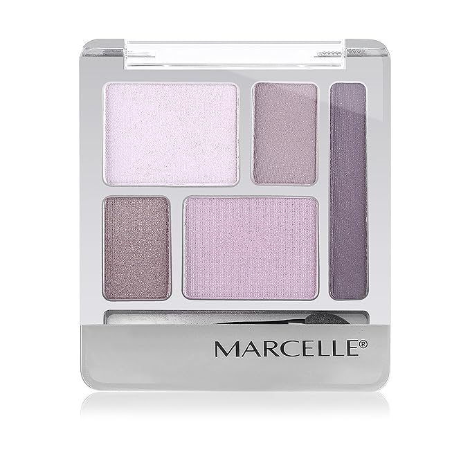 Marcelle Quintet Eyeshadow, Plum Perfect, Hypoallergenic and Fragrance-Free, 0.20 oz