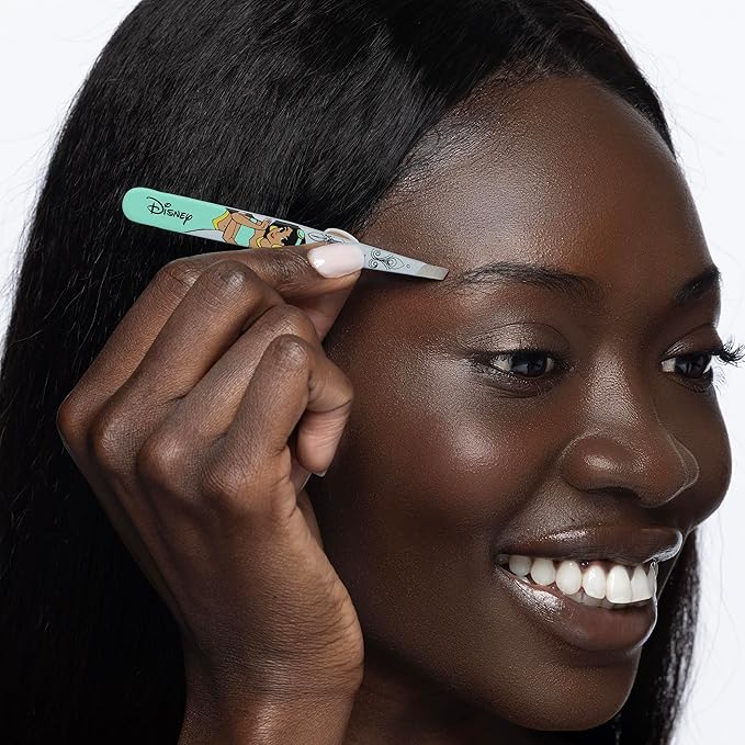 Tweezerman Jasmine Slant Tweezer - Eyebrow Tweezers for Women and Men