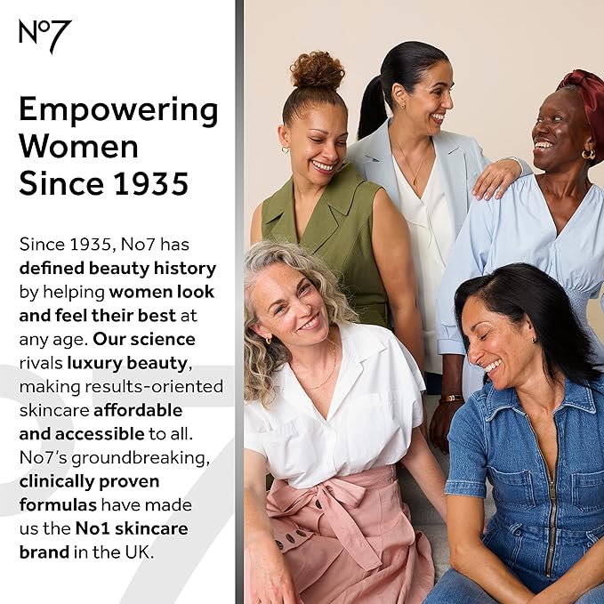 No7 Protect & Perfect Intense Advanced Serum - Anti-Aging Face Serum that Visibly Smoothes & Firms Fine Lines and Wrinkles - Formulated with Hyaluronic Acid and Matrix 3000+ Technology (1.69 Fl Oz)