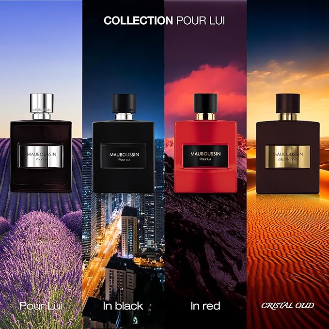 Mauboussin - Pour Lui Cristal Oud 100ml (3.3 Fl Oz) - Eau de Parfum for Men - Oriental Scent