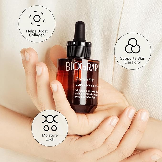 Face Oil Glow Beauty Treatment, 30ml. Anti-Aging Jojoba, Collagen Boosting Vitamin E, Hydrating Rosehip. All Skin Types. Organic Vegan Facial Oil for Women Rejuvinating Skincare & Face Moisturizer