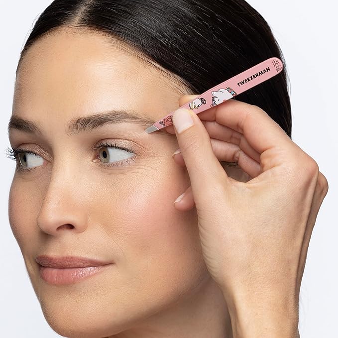 Tweezerman Belle Slant Tweezer - Eyebrow Tweezers for Women and Men