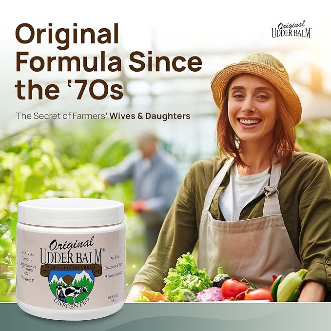 Unscented Original Udder Balm for Cracked Dry Skin 16 Fl Oz