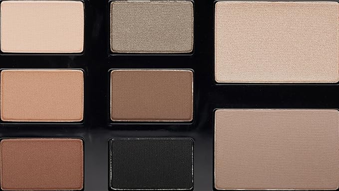 Glo Skin Beauty Shadow Palette | Eight Vibrant Mattes and Metallic Eye Shadows, (Elemental Eye)