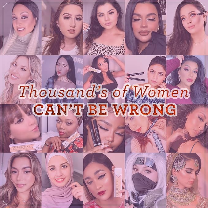 Winged Eyeliner Stamp by Lovoir, Waterproof Make Up, Smudgeproof, Long Lasting Liquid Eye liner Pen, Vamp Style Wing, 2 Wingliner Pens (12mm Vintage, Midnight Black)