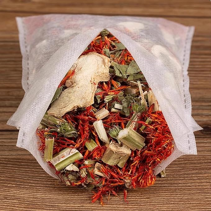 30 PCS Body Detox Foot Soak to Remove Toxins,Lymphatic Drainage Ginger Feet Soak,Mugwort Herbal Foot Detoxing Soak for Dry Cracked Feet,Dispel Cold Remove Dampness 泡脚足浴包艾草叶