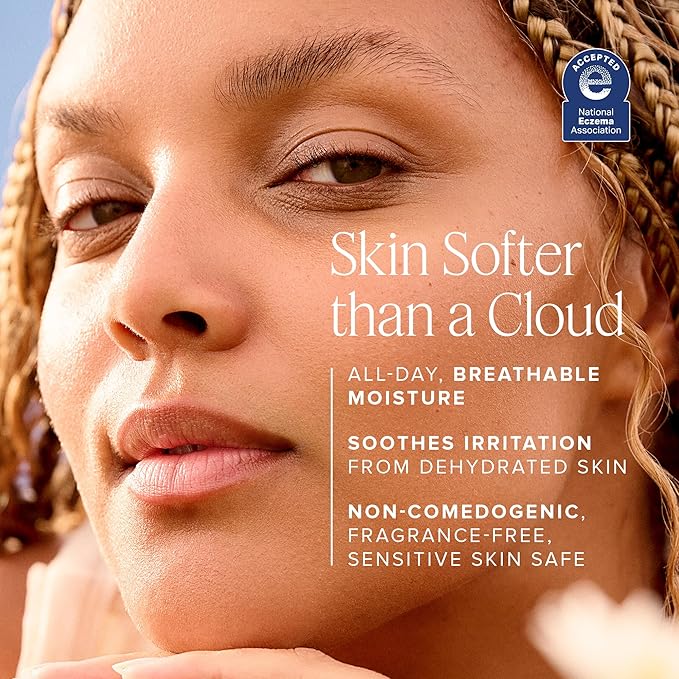 Farmacy Honey Cloud Lightweight Face Moisturizer - Silky & Hydrating Face Lotion Infused with Hyaluronic Acid, Peptides & Chamomile - Soothing Daily Facial Moisturizer for Sensitive Skin (50ml)