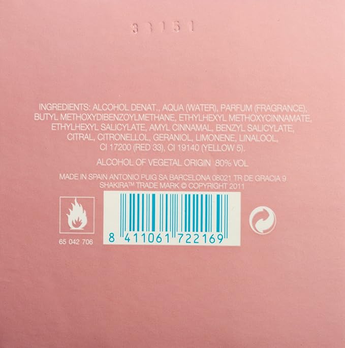 Shakira Perfumes - S Eau Florale for Women - Long Lasting - Femenine, Romantic and Charming Fragance - Fresh and Floral Notes - Ideal for Day Wear - 2.7 Fl Oz