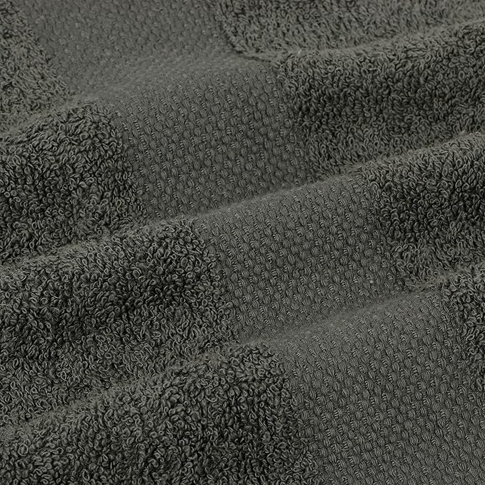 SIMPLI-MAGIC 79403 Bath Towels, Gray, 24x46 Inches Towels for Pool, Spa, and Gym Lightweight and Highly Absorbent Quick Drying Towels