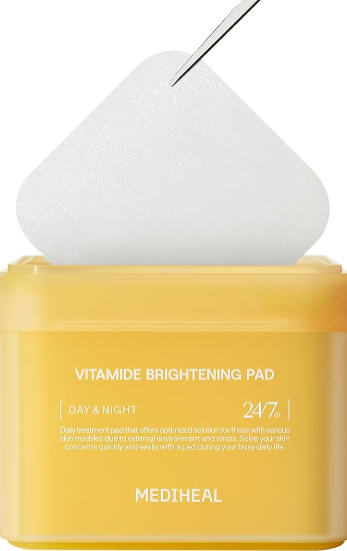 MEDIHEAL Vitamide Brightening Pad Review – Vegan Hypoallergenic Face Pads for Radiant, Clear Skin