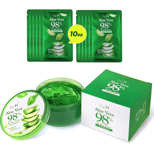 by.H Organic Aloe Vera Soothing Gel – A Natural, Lightweight Moisturizer for Skin & Hair