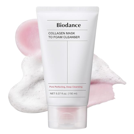 BIODANCE Collagen Mask To Foam Cleanser Review: 2-in-1 Pink Face Wash for Sensitive and Oily Skin