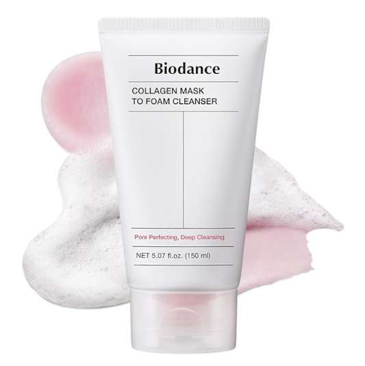 BIODANCE Collagen Mask To Foam Cleanser Review: 2-in-1 Pink Face Wash for Sensitive and Oily Skin