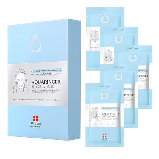 Leaders Insolution Aquaringer Skin Clinic Mask: Intense Hydration with Swiss Glacial Water & Power Peptides