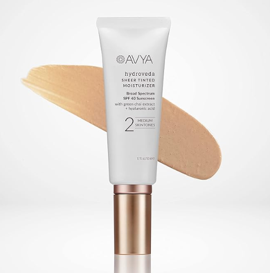 AVYA SPF 40 Sheer Tinted Moisturizer Review: Ayurvedic Skincare for Medium Skin Tones