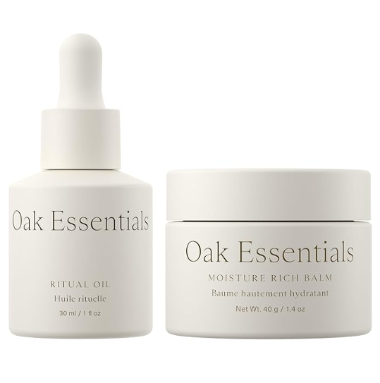 Oak Essentials Hydration Heroes Set – Blue Tansy Ritual Oil & Sea Buckthorn Moisture Rich Balm