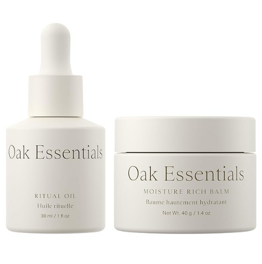 Oak Essentials Hydration Heroes Set – Blue Tansy Ritual Oil & Sea Buckthorn Moisture Rich Balm