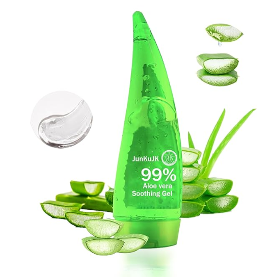 99% Purity Aloe Vera Gel Review – Hydrating, Non-Sticky Moisturizer for Face and Skin (260ml)