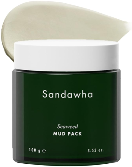 SanDaWha SKINCURE Vegan Seaweed Mud Mask Review: Korean Clay Mask for Pore Cleansing and Oil Control