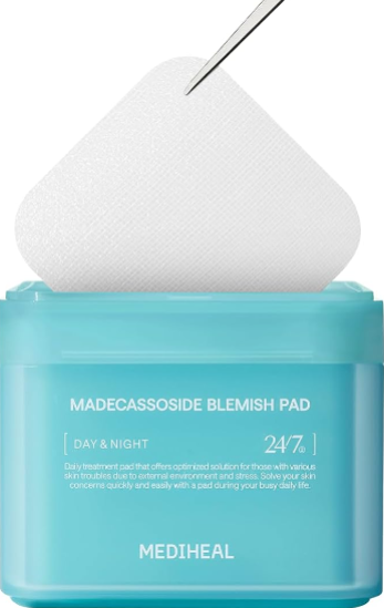 MEDIHEAL Madecassoside Toner Pads – Centella Asiatica for Clear, Hydrated, and Even Skin Tone