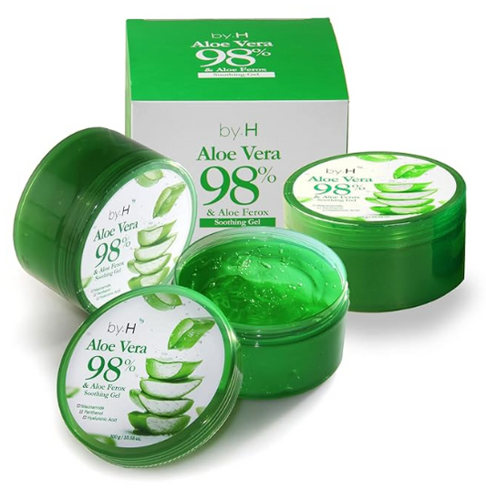 by.H Organic Aloe Vera Soothing Gel Review – Natural Korean Skincare for Hydration & Sunburn Relief
