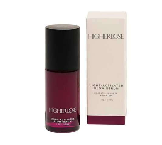 HigherDOSE Light-Activated GLOW Serum: Advanced Anti-Aging Formula for Radiant, Hydrated Skin
