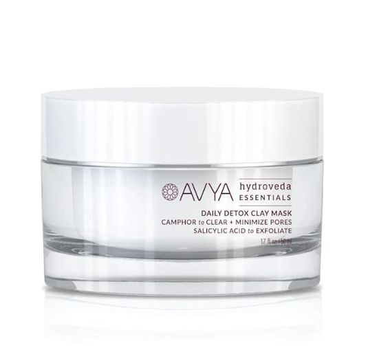 AVYA Hydroveda Essentials Daily Detox Clay Mask Review – Bentonite Clay and Camphor for Clear, Calm Skin