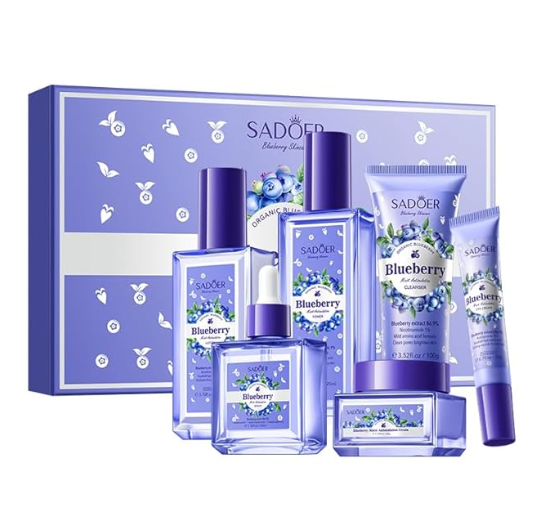 Blueberry Skin Care Set Review – A 6-in-1 Hydrating Skincare Gift Set for Radiant, Healthy Skin