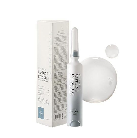 VILLAGE11FACTORY Hydro Boost Caffeine Eye Serum Review: Depuffing and Dark Circle Care