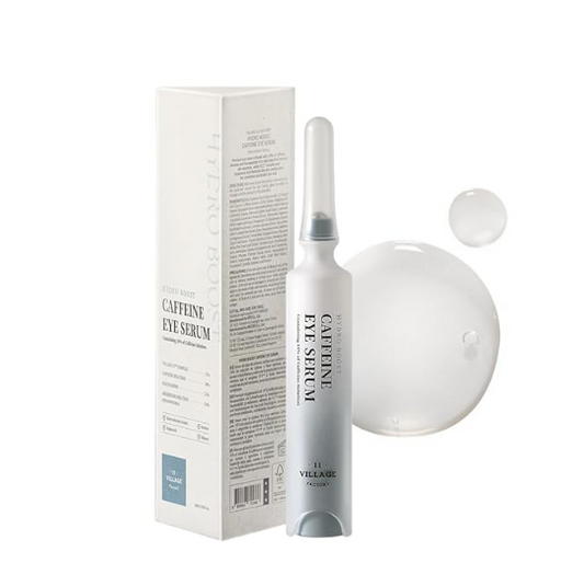 VILLAGE11FACTORY Hydro Boost Caffeine Eye Serum Review: Depuffing and Dark Circle Care