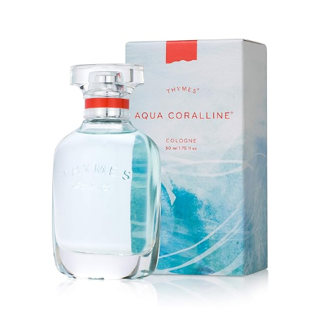 Thymes Aqua Coralline Cologne – Refreshing Ocean-Inspired Fragrance, 1.75 oz