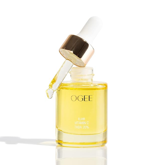 Ogee Vitamin C THDA 20% Elixir – Certified Organic Brightening Face Serum for Radiant Skin