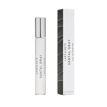 Lake & Skye Santal Gray Eau de Parfum, Long‑Lasting Unisex Woody Scent (0.5 fl oz / 15 ml)