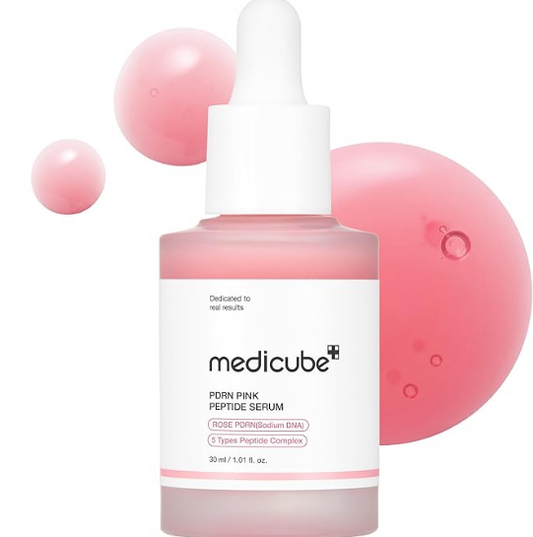 Medicube PDRN Pink Peptide Serum – Vegan Rose PDRN for Hydrated, Glowing, and Firm Skin