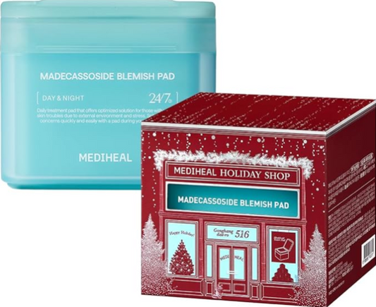 Mediheal Madecassoside Pad Gift Edition – Vegan Face Gauze Pads with Centella Asiatica to Brighten Uneven Skin Tone and Clear Blemishes | 100 Pads
