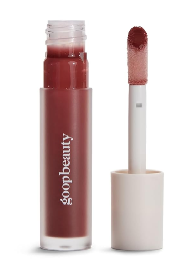 Goop Beauty Hydra-Barrier Gel Gloss Review | Hydrating Lip Gloss with Hyaluronic Acid & Vitamin E in Spice Shade