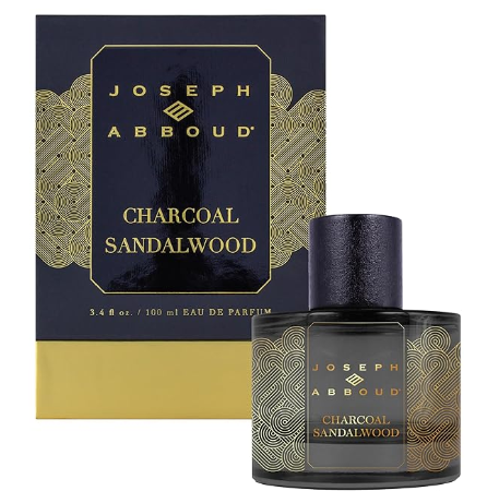 JOSEPH ABBOUD Charcoal Sandalwood Eau de Parfum for Men – Bold, Smoky Scent (3.4 fl oz)