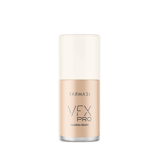 FARMASi Vfx Pro Foundation, Full Coverage Liquid Cream, Lightweight Long Lasting Coverage, Breathable Skin Moisturizer with Color True Matte Blending, Face Makeup, 1 fl. oz / 30 ml - Ecru 04
