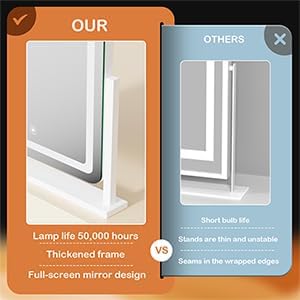 Arched Makeup Vanity Mirror with Lights 17.2" Large LED Lighted Mirror, Hollywood Make Up Mirror with Lighting, Smart Touch,Detachable 5X Magnification 360° Rotation, (Gold,Gift Box)