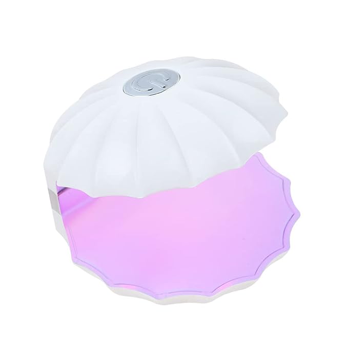 Enfudid Mini LED Nail Lamp Light for Nails, 180°Opening Design USB Nail Dryer Portable LED Nail Lamp Curing All Gels 18W Quick-Drying Sun LED Lamp for Single Finger