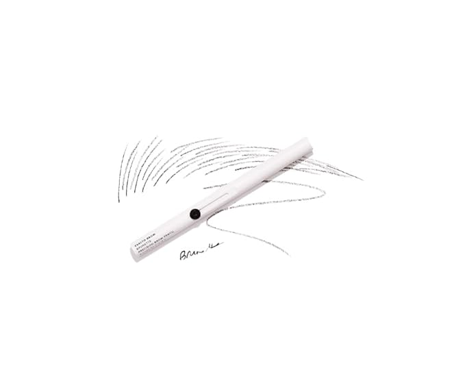 MADLUVV Exacto Brow Pencil for Flawless, Long Lasting, Realistic Brows with Dual-Ended Design Featuring Retractable Blade Tip for Precise Hair Like Detail and Blending Brush - Brunette
