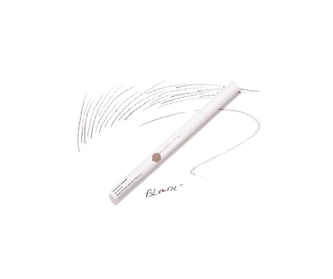 MADLUVV Exacto Brow Pencil for Flawless, Long Lasting, Realistic Brows with Dual-Ended Design Featuring Retractable Blade Tip for Precise Hair Like Detail and Blending Brush - Blonde