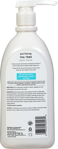 JASON Natural Body Wash & Shower Gel, Purifying Tea Tree, 30 Oz (Pack of 2)