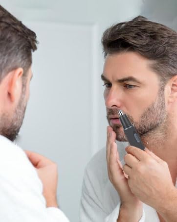 Ear and Nose Hair Trimmer for Men, 3 in 1 Eyebrow & Facial & Nose Hair Trimmer Clipper, 2025er Painless USB Rechargeable Hair Trimmers with High-Speed, Easy Cleaning