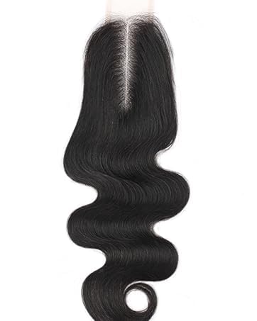 2x6 Body Wave HD Transparent Lace Closure 14 Inch Wet and Wavy 10A Brazilian Virgin Human Hair Lace Closure Natural Black