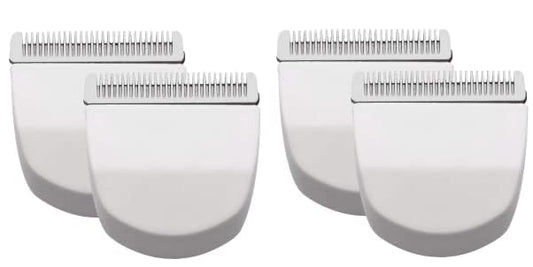 Professional Peanut Snap On Replacement Blades Compatible with Wahl Peanut Hair Clipper #2068-300, 4 Packs (White)