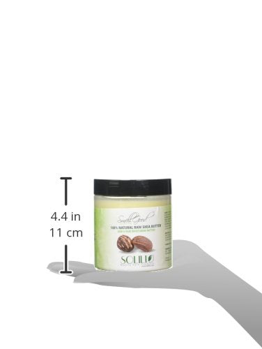 Pure Unrefined Shea Butter, totally natural and organic, ivory color, packed in 16 oz Jar, 4 Units