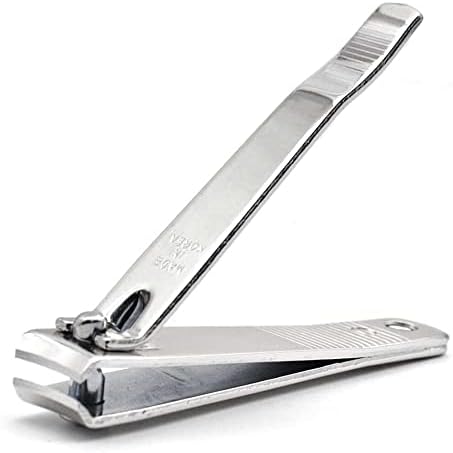 PrettyClaw | Nail Clippers Sharp Edge Fingernail and Toenail Clipper Cutter Thick Nail Trimmer Stainless Steel for Manicure and Pedicure (Curve Edge)