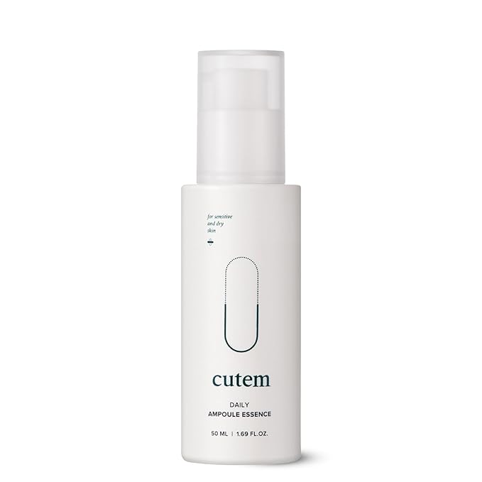 Daily Ampoule Essence (1.69fl oz) - Immediate Calming, Hydrating Serum. Sensitive Korean Skin Care. Peptides, Ceramide, Hyaluronic Acid.